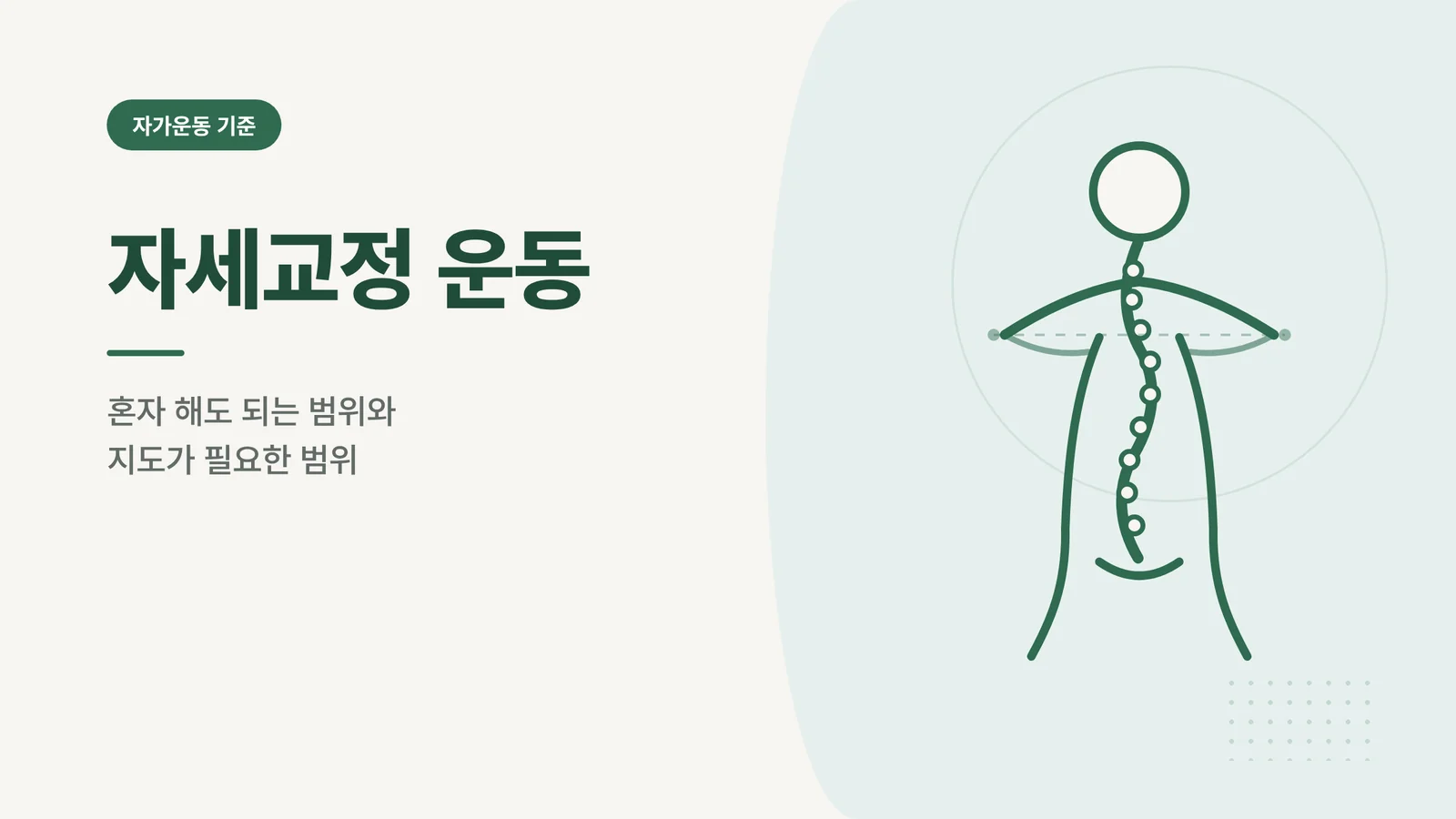 자세교정 운동